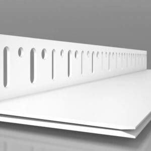Profilé de socle LW-L2 en PVC pour kit de départ ajustable des systèmes d’isolation thermique par l’extérieur ITE
